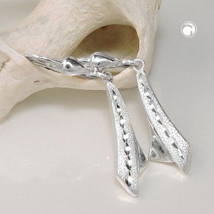 Ohrring matt-glänzend 925 Sterlingsilber