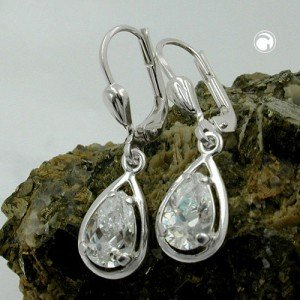 Ohrring Tropfen Zirkonia 925 Sterlingsilber