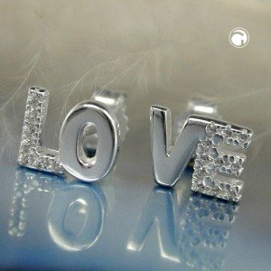 Ohrstecker Zirkonia LO VE 925 Sterlingsilber