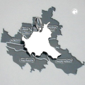 Anhänger BRD-Bundesland Hamburg 925 Sterlingsilber