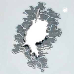 Anhänger BRD-Bundesland Hessen 925 Sterlingsilber