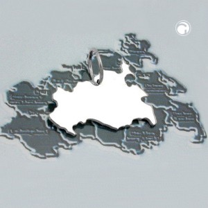 Anhänger BRD-Bundesland Mecklenburg-Vorpommern 925 Sterlingsilber