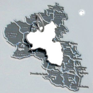 Anhänger BRD-Bundesland Rheinland-Pfalz 925 Sterlingsilber