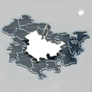 Anhänger BRD-Bundesland Thüringen 925 Sterlingsilber