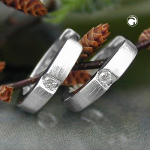 Creolen Ohrringe kleiner Zirkonia weiß 925 Sterlingsilber