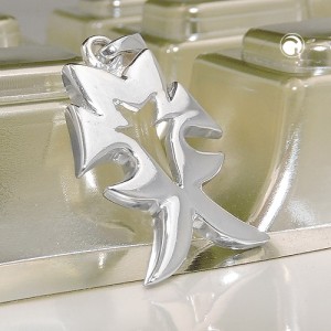 Anhänger glänzend massiv 925 Sterlingsilber