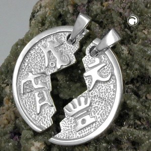 Anhänger chinesische Münze 925 Sterlingsilber