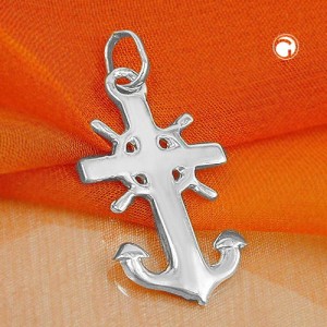 Anhänger 25x14mm Seemannsgrab 925 Sterlingsilber
