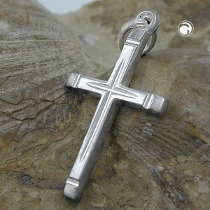 Anhänger Kreuz diamantiert 925 Sterlingsilber