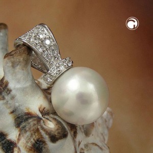 Anhänger Perle-Imitat 925 Sterlingsilber
