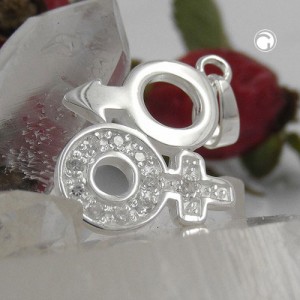 Anhänger Venus/Mars-Symbol 925 Sterlingsilber