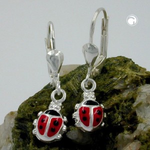 Ohrring Ohrring Marienkäfer 925 Sterlingsilber