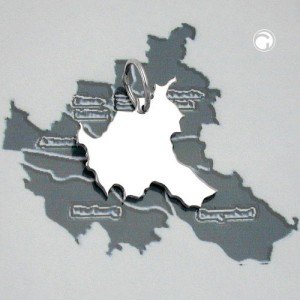 Anhänger BRD-Bundesland Hamburg 925 Sterlingsilber
