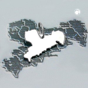 Anhänger BRD-Bundesland Sachsen 925 Sterlingsilber