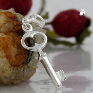 Anhänger Charm Schlüssel 925 Sterlingsilber