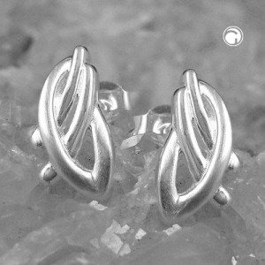 Ohrstecker matt-glänzend 925 Sterlingsilber