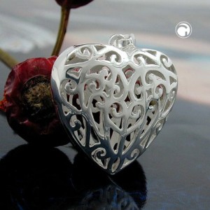 Anhänger filigranes Herz 925 Sterlingsilber