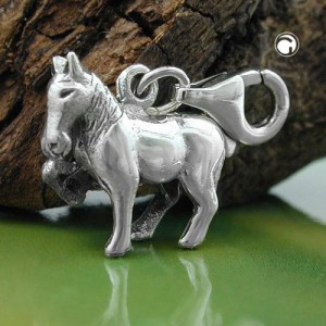 Anhänger Charm Pferd 925 Sterlingsilber