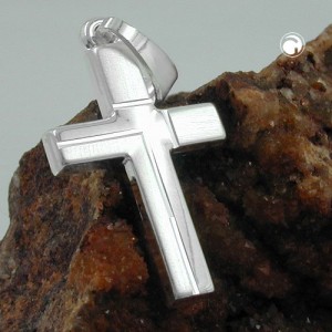 Anhänger Kreuz diamantiert 925 Sterlingsilber