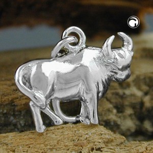 Anhänger Charm Stier 925 Sterlingsilber