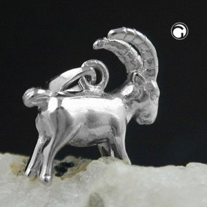 Anhänger Steinbock 925 Sterlingsilber