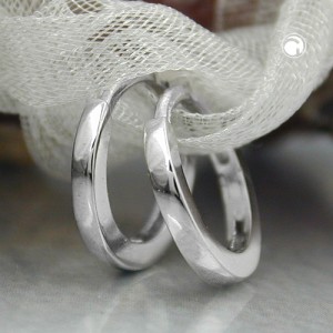 Creolen Ohrringe 15mm rhodiniert 925 Sterlingsilber