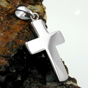 Anhänger Kreuz rhodiniert 925 Sterlingsilber