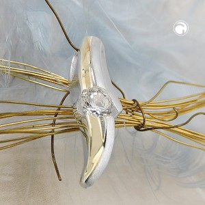 Anhänger bicolor Zirkonia 925 Sterlingsilber