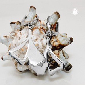 Ohrring Ginkgo-Blatt 925 Sterlingsilber