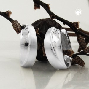 Creolen Ohrringe KlappCreolen Ohrringe 925 Sterlingsilber