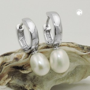 Creole mit Süßwasserzuchtperle 925 Sterlingsilber