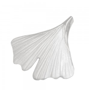 Anhänger Ginkgoblatt mattiert 925 Sterlingsilber
