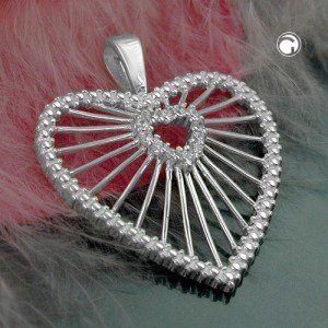 Anhänger großes Herz 925 Sterlingsilber