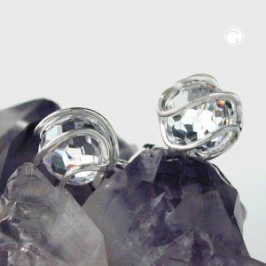 Ohrstecker Zirkonia weiß 925 Sterlingsilber