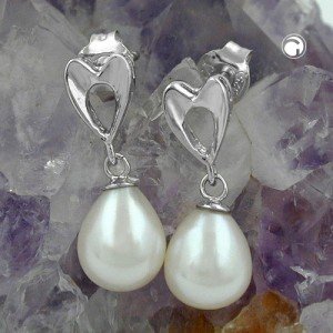 Ohrstecker mit Süßwasserperle 925 Sterlingsilber