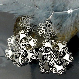 Ohrhaken filigran 925 Sterlingsilber