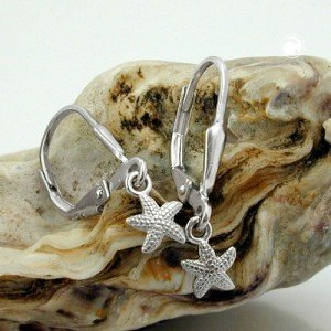Ohrring kleiner Seestern 925 Sterlingsilber