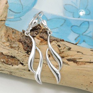 Ohrring Ohrring geschwungen 925 Sterlingsilber