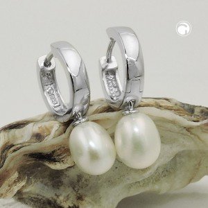 Creole mit Süßwasserzuchtperle 925 Sterlingsilber