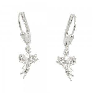 Ohrhänger Ohrringe Brisur kleine Elfe mit Zirkonias 925 Sterlingsilber