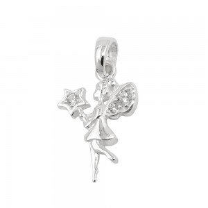 Anhänger Elfe mit Zirkonia 925 Sterlingsilber