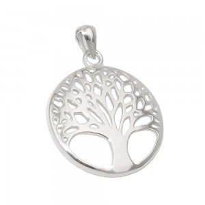 Anhänger Lebensbaum glänzend 925 Sterlingsilber