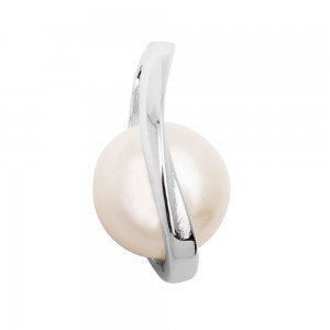 Anhänger Süßwasserzuchtperle rhodiniert 925 Sterlingsilber