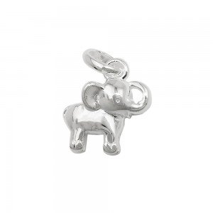 Anhänger kleiner Elefant vollplastisch glänzend 925 Silber