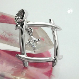 Anhänger Viereck Zirkonia 925 Sterlingsilber
