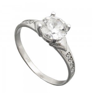 Ring Zirkonia 925 Silber Größe 59