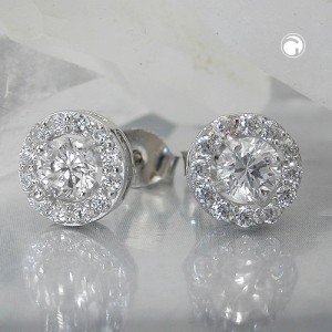 Ohrstecker Zirkonia 925 Sterlingsilber
