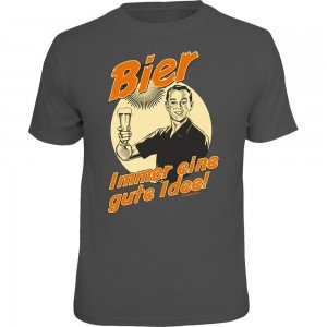 Fun T-Shirt - Bier gute Idee