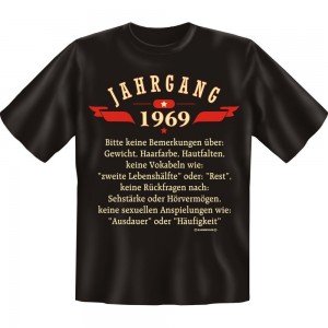 Fun T-Shirt - Jahrgang 69