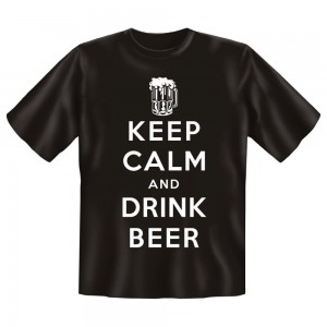 Fun T-Shirt Keep Calm and Drink Beer